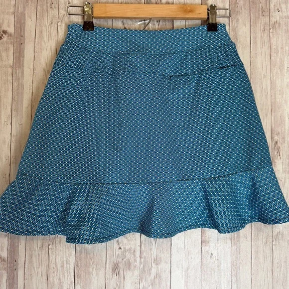 Lady Hagen Navette Blue Overlap Ruffle Golf Pickleball Skort XS - Picture 6 of 8